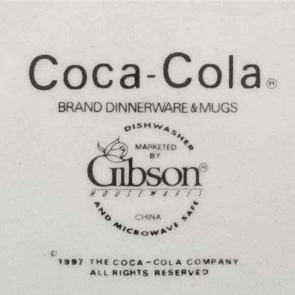 Coca-Cola Glass Plate by Gibson 1997 - Picture 6 of 6